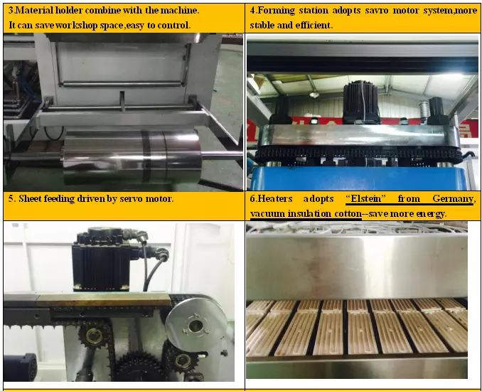 product-698-566 High quality plastic thermoforming machine with stacking function