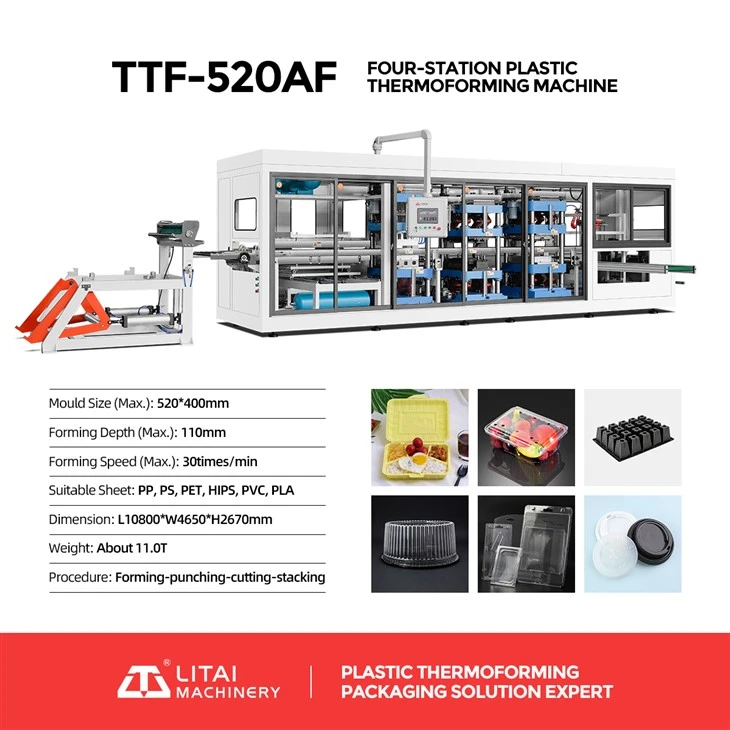 Disposable Plastic PET Fruit Container Making Machine