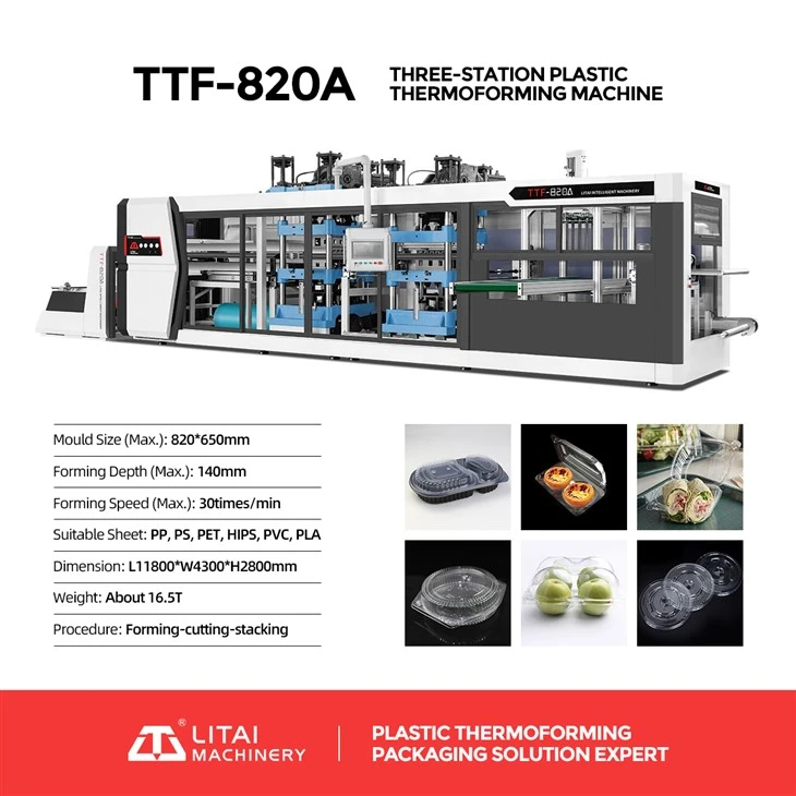 Food Packaging Box Thermoforming Machine