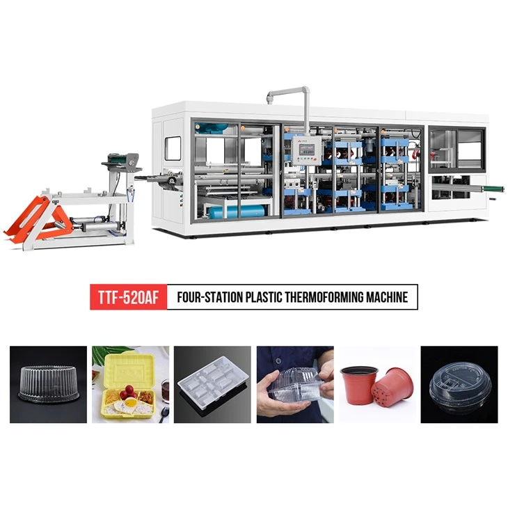 Milk Tea Cup Lid Thermoforming Machine
