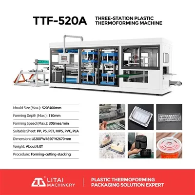 Hips Plastic Box Forming Machine