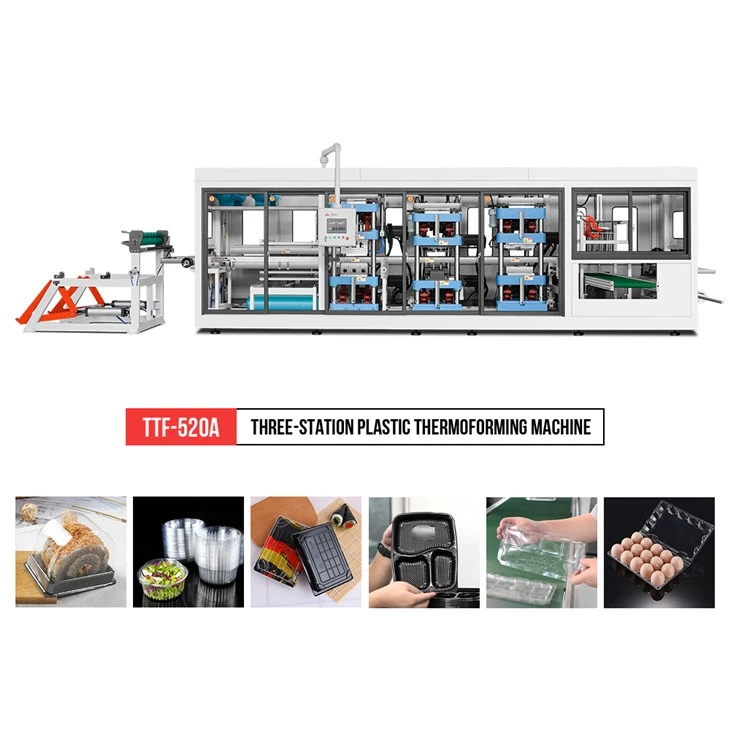 Plastic Cake Tray Thermoforming Machine
