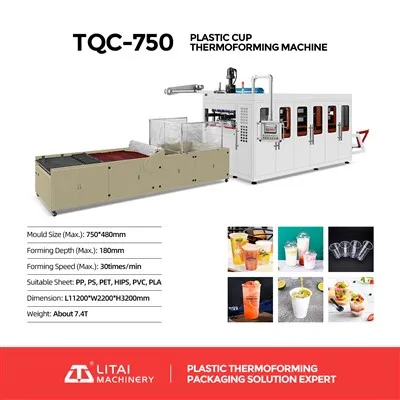 Disposable Plastic Cups Product Thermoforming Making Machinery