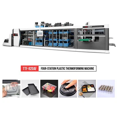 Fully Automatic Four-station Plastic Thermoforming Machine