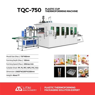 Automatic positive and negative hydraulic plastic cup machine