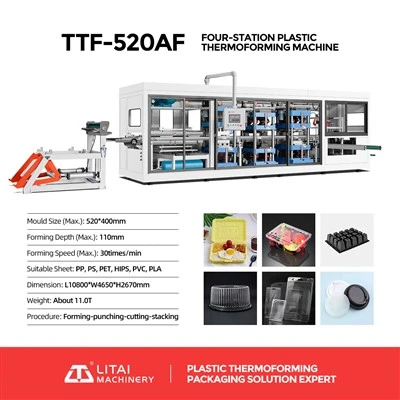 Full Automatic Plastic Food Box Making Machine