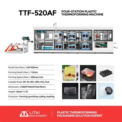 Sandwich Plastic Box Thermoforming Machine