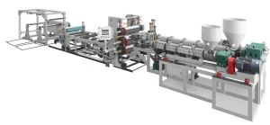 Single Layer Plastic Sheet Extruder Line