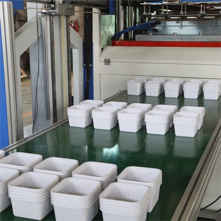 Automatic Four-pillar Hydraulic Vacuum Thermoforming Making Machine For Production Disposable Plastic Food Container