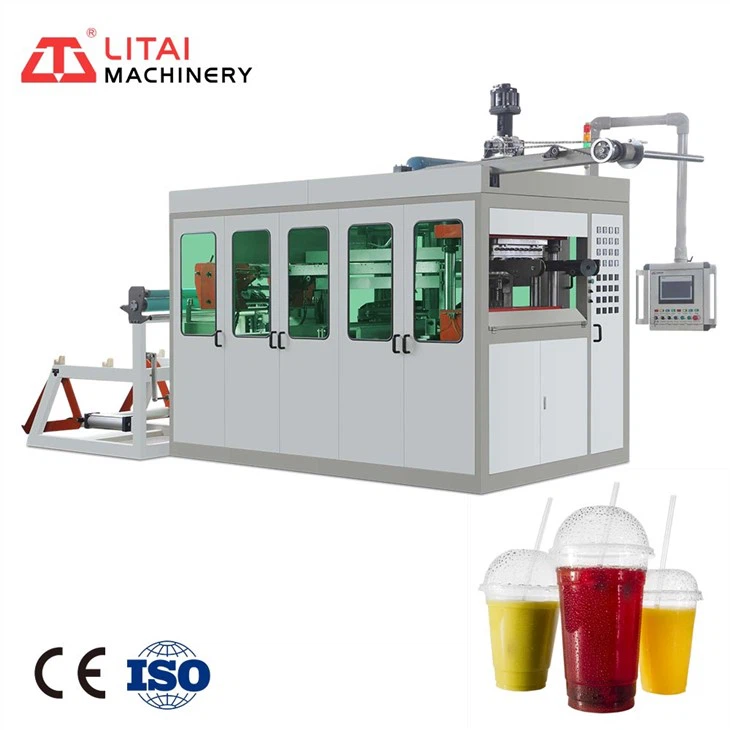 Automatic positive and negative hydraulic plastic cup machine