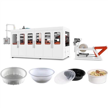 Disposable Plastic Packaging Bowl With Lid Thermoforming Machine