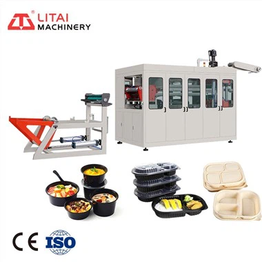 Microwave Disposable Plastic Meal Lunch Box Thermoforming Machine