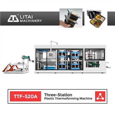 Rectangular Sushi Snack Packing Tray Making Machine