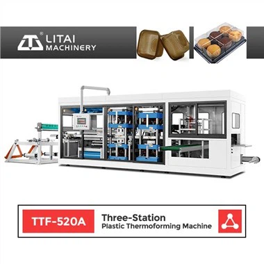 Snacks Food Serving Tray Thermoforming Machine