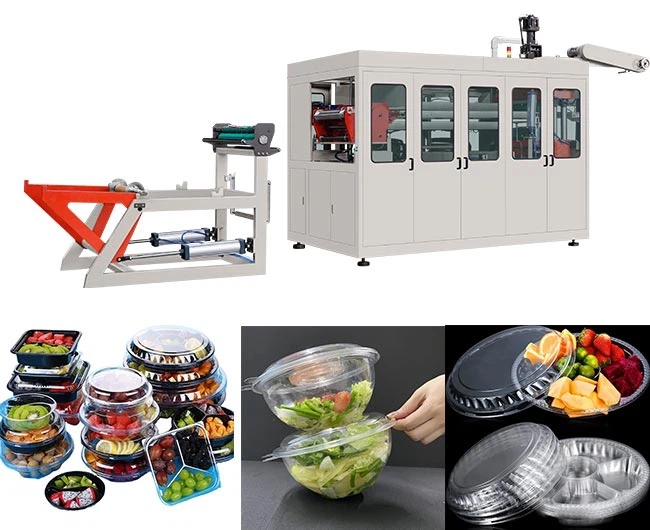 PP Round Plastic Fruit Container Thermoforming Machine