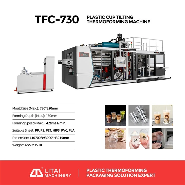 Full Servo Motor Drive Cup Thermoforming Machine