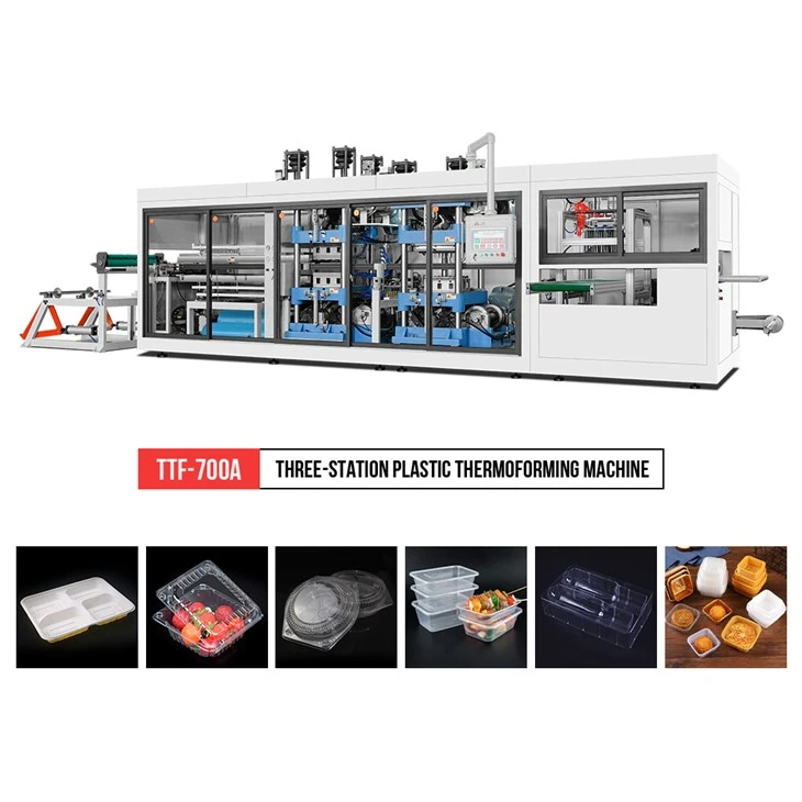 Plastic thermoforming machine