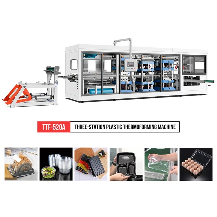 PET Containers Thermoforming Machine