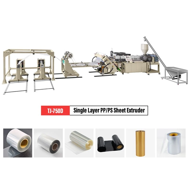 PP PS PE Sheet Plastic Extruder Machine